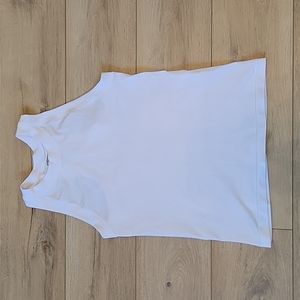 Athleta white ribbed tank